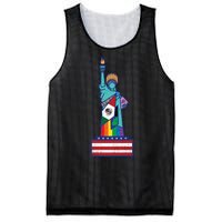 Diverse Statue Of Liberty Mesh Reversible Basketball Jersey Tank