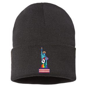 Diverse Statue Of Liberty Sustainable Knit Beanie