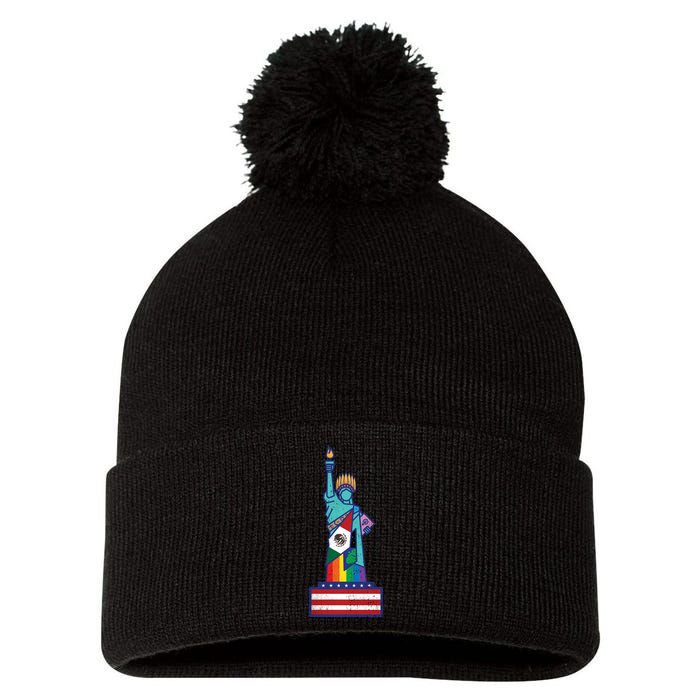 Diverse Statue Of Liberty Pom Pom 12in Knit Beanie