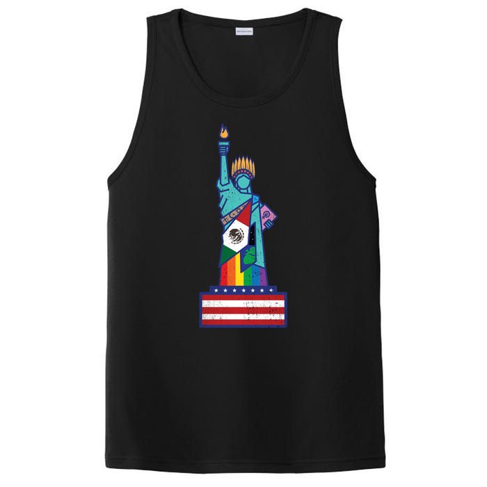 Diverse Statue Of Liberty PosiCharge Competitor Tank