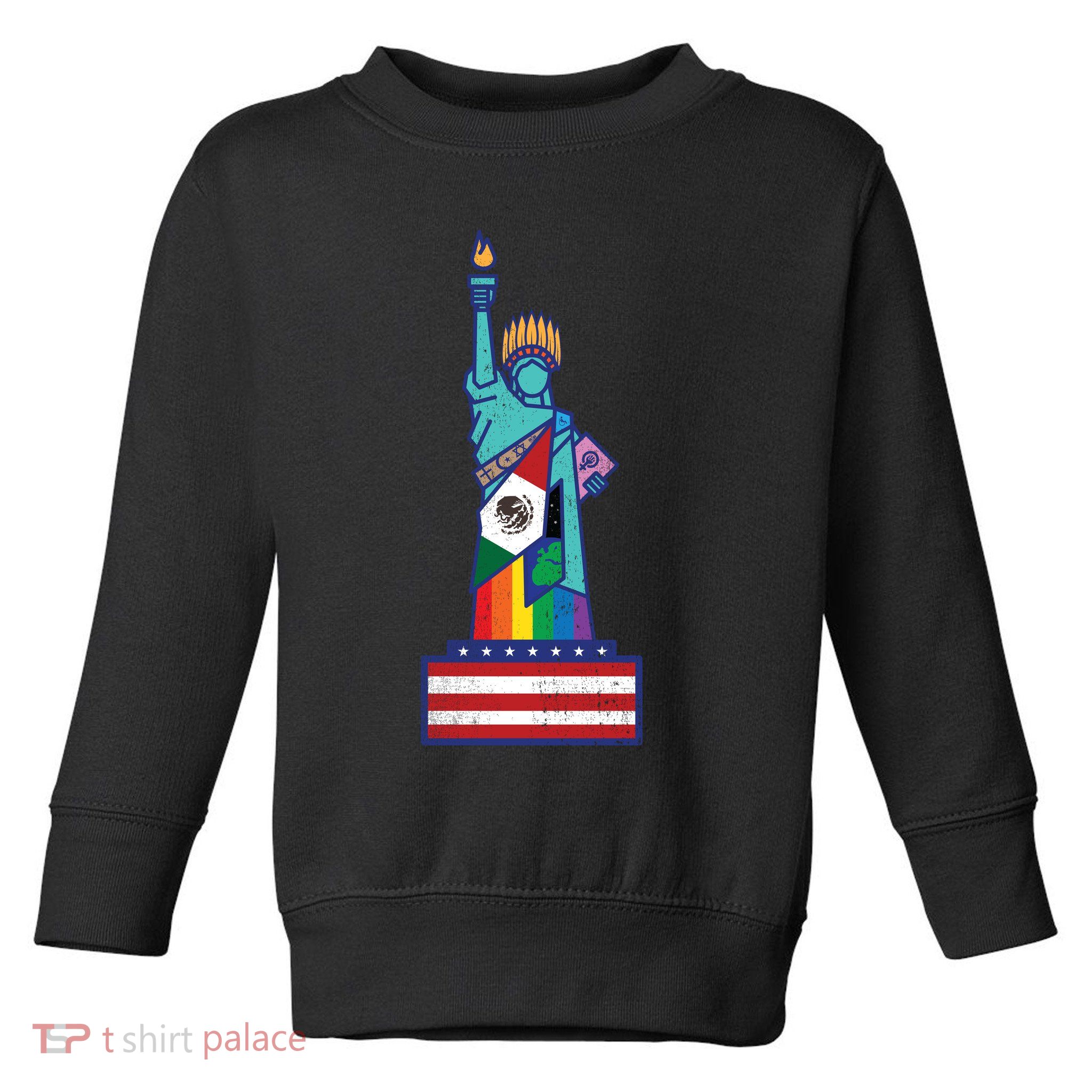 Diverse Statue Of Liberty Toddler Sweatshirt