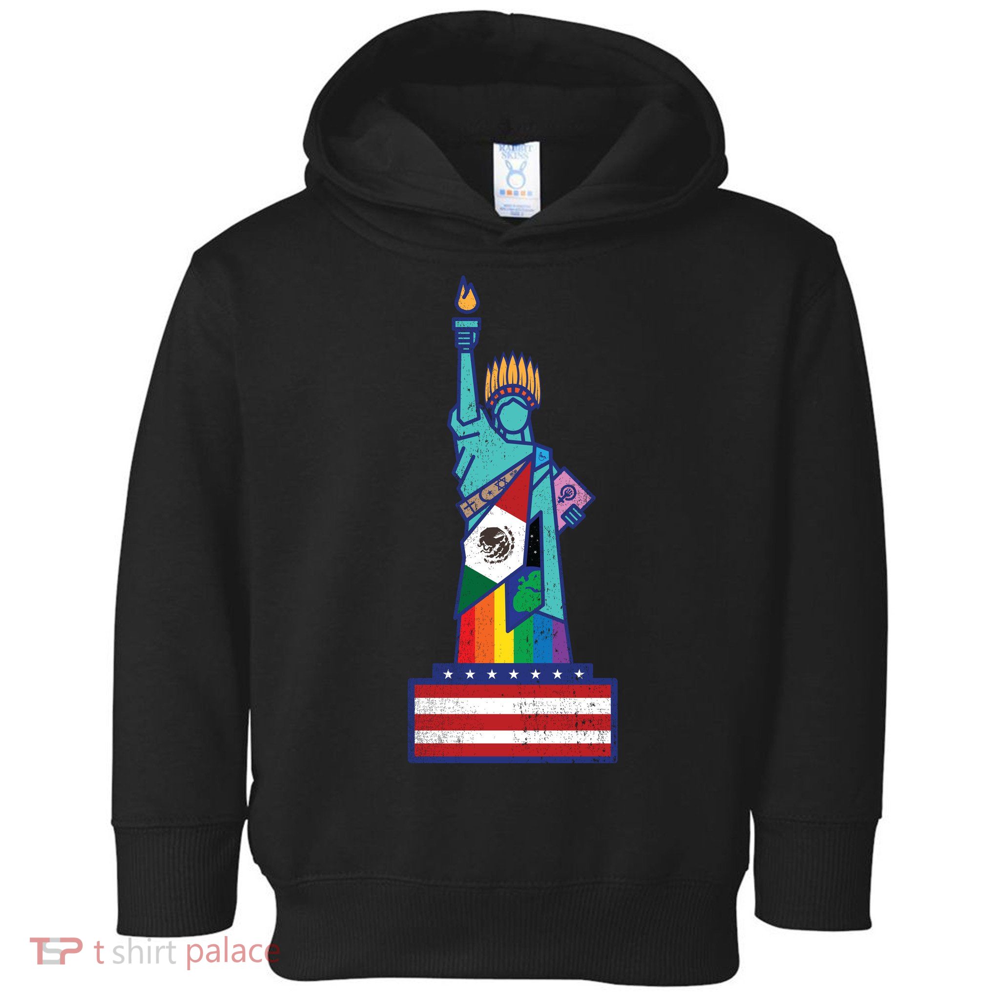 Diverse Statue Of Liberty Toddler Hoodie