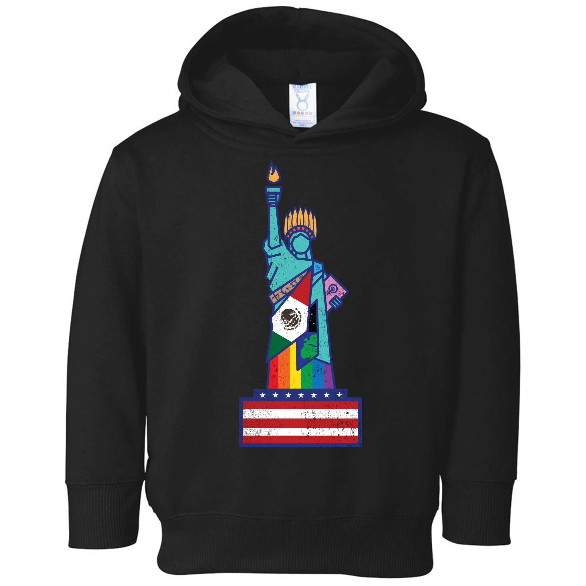 Diverse Statue Of Liberty Toddler Hoodie