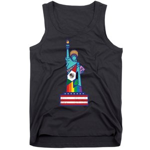 Diverse Statue Of Liberty Tank Top