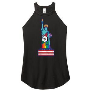 Diverse Statue Of Liberty Women's Perfect Tri Rocker Tank