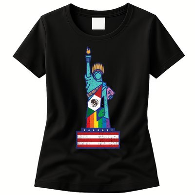 Diverse Statue Of Liberty Womens T-Shirt