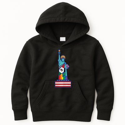 Diverse Statue Of Liberty Kids Hoodie