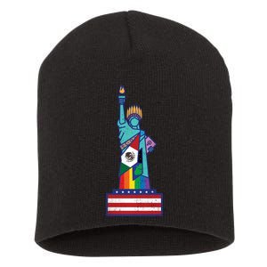 Diverse Statue Of Liberty Short Acrylic Beanie