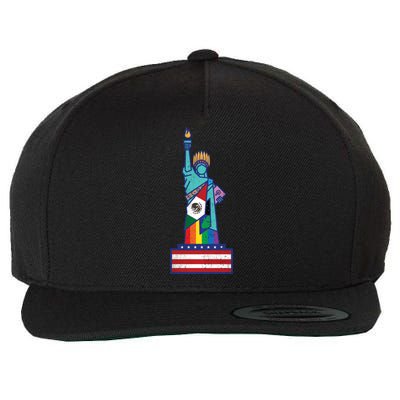 Diverse Statue Of Liberty Wool Snapback Cap