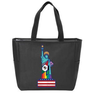 Diverse Statue Of Liberty Zip Tote Bag