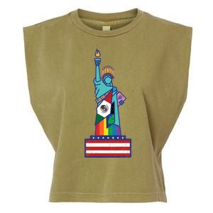 Diverse Statue Of Liberty Garment-Dyed Women's Muscle Tee