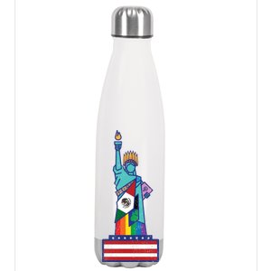 Diverse Statue Of Liberty Stainless Steel Insulated Water Bottle