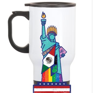 Diverse Statue Of Liberty Stainless Steel Travel Mug