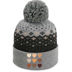 Diversity Skintones Hearts  The Baniff Cuffed Pom Beanie