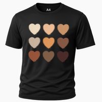 Diversity Skintones Hearts  Cooling Performance Crew T-Shirt