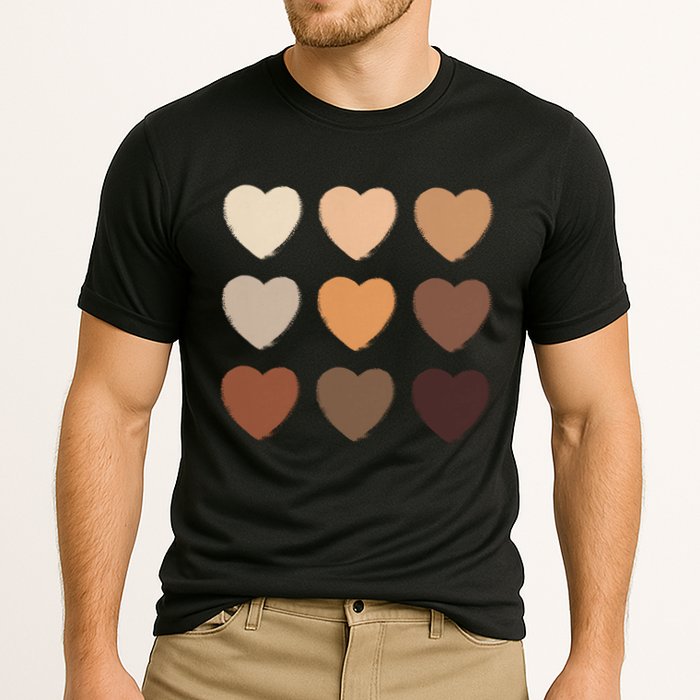 Diversity Skintones Hearts  Cooling Performance Crew T-Shirt