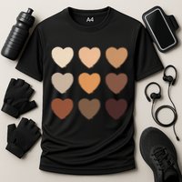 Diversity Skintones Hearts  Cooling Performance Crew T-Shirt