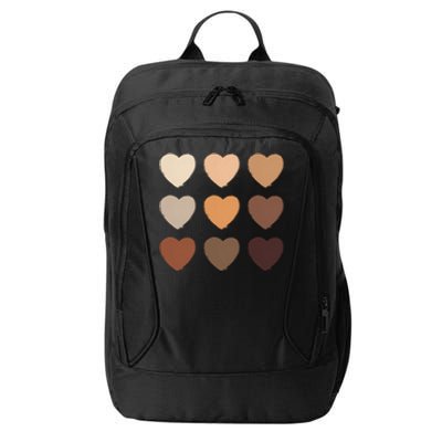 Diversity Skintones Hearts  City Backpack