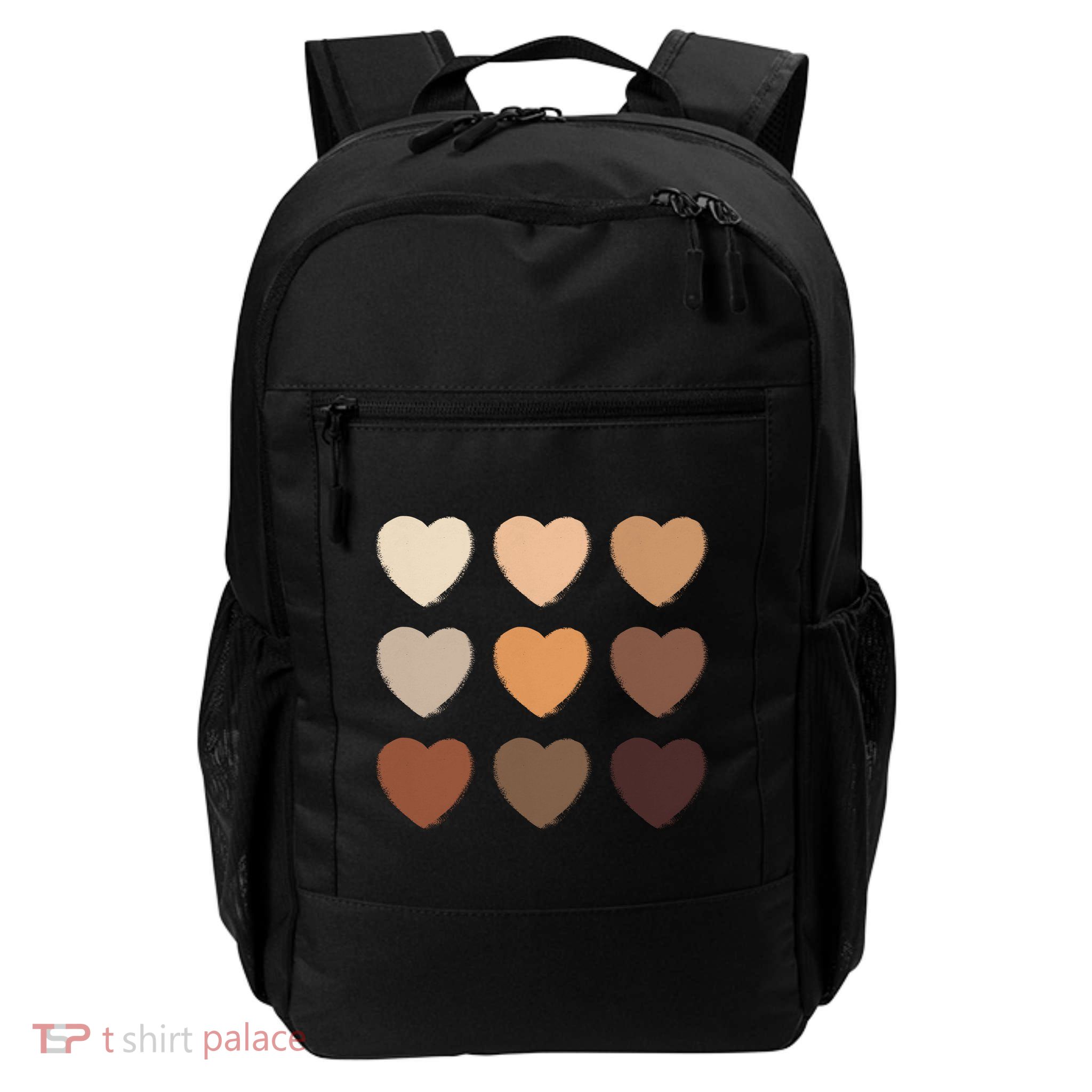 Diversity Skintones Hearts  Daily Commute Backpack