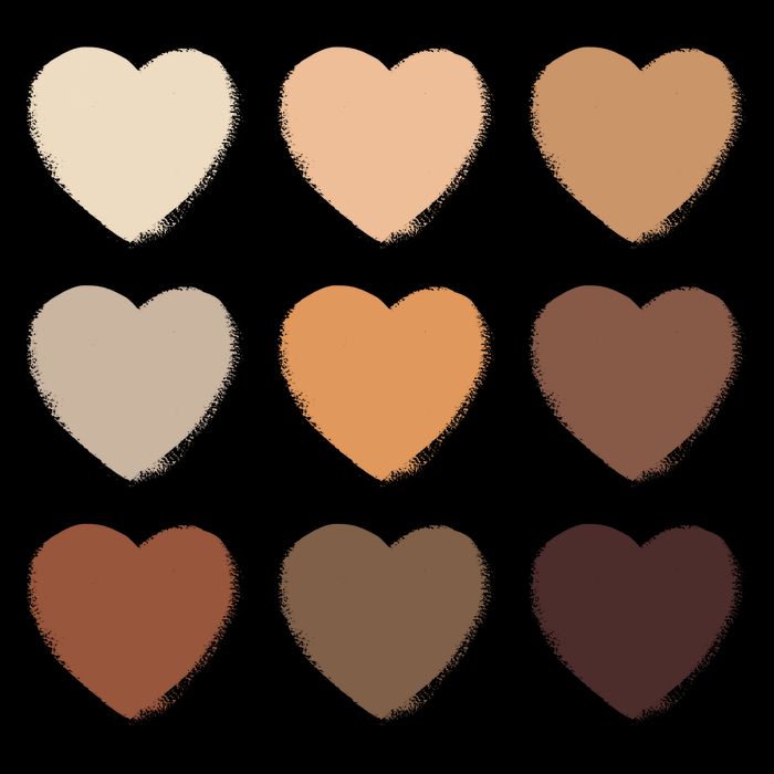 Diversity Skintones Hearts  Mug