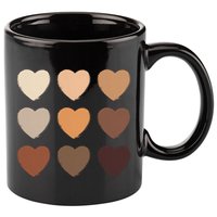 Diversity Skintones Hearts  11oz C Handle Ceramic Mug