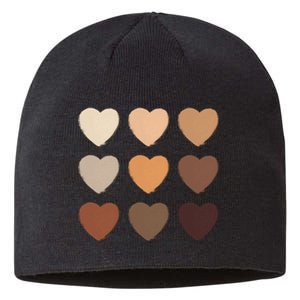 Diversity Skintones Hearts  Sustainable Beanie