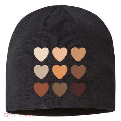 Diversity Skintones Hearts  Sustainable Beanie