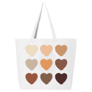 Diversity Skintones Hearts  25L Jumbo Tote