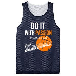 Do it with passion or not at all - Basketball Mesh Reversible Basketball Jersey Tank