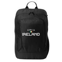 Dublin Ireland With Distressed Irish Flag Design Gift City Backpack