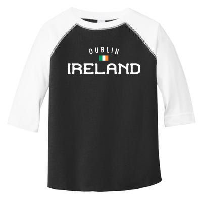 Dublin Ireland With Distressed Irish Flag Design Gift Toddler Fine Jersey T-Shirt