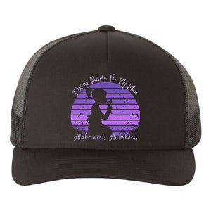 Dandelion I Wear Purple For My Mom Alzheimers Awareness Yupoong Adult 5-Panel Trucker Hat