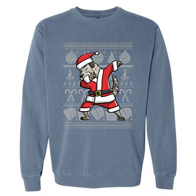 Dabbing Irish Wolfhound Dab Dance Funny Dog Christmas Gift Garment-Dyed Sweatshirt