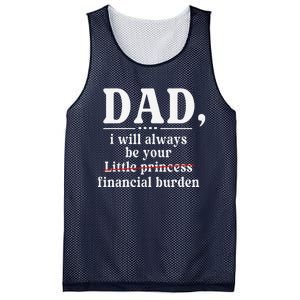 Dad I Will Always Be Your Financial Burden Funny Dad Mesh Reversible Basketball Jersey Tank