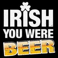Drinking Irish You Were Beer Lover St Patrick Day Stripe Pom Pom Beanie