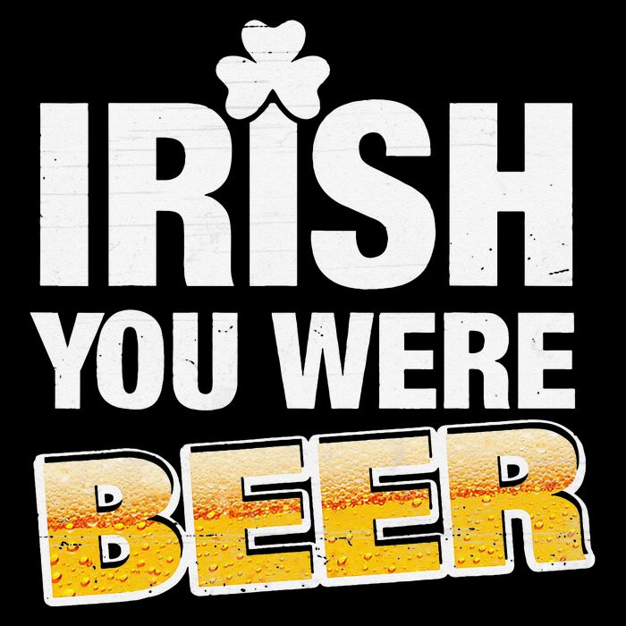Drinking Irish You Were Beer Lover St Patrick Day Stripe Pom Pom Beanie