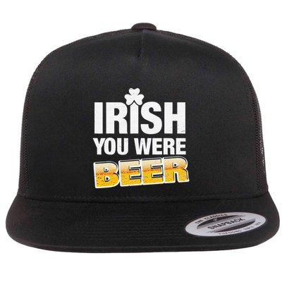 Drinking Irish You Were Beer Lover St Patrick Day Flatbill Hat