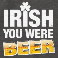 Drinking Irish You Were Beer Lover St Patrick Day Vector Backpack