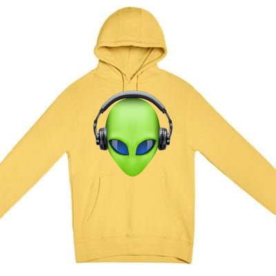 DJ Alien Headphones Premium Pullover Hoodie