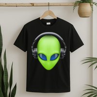 DJ Alien Headphones T-Shirt