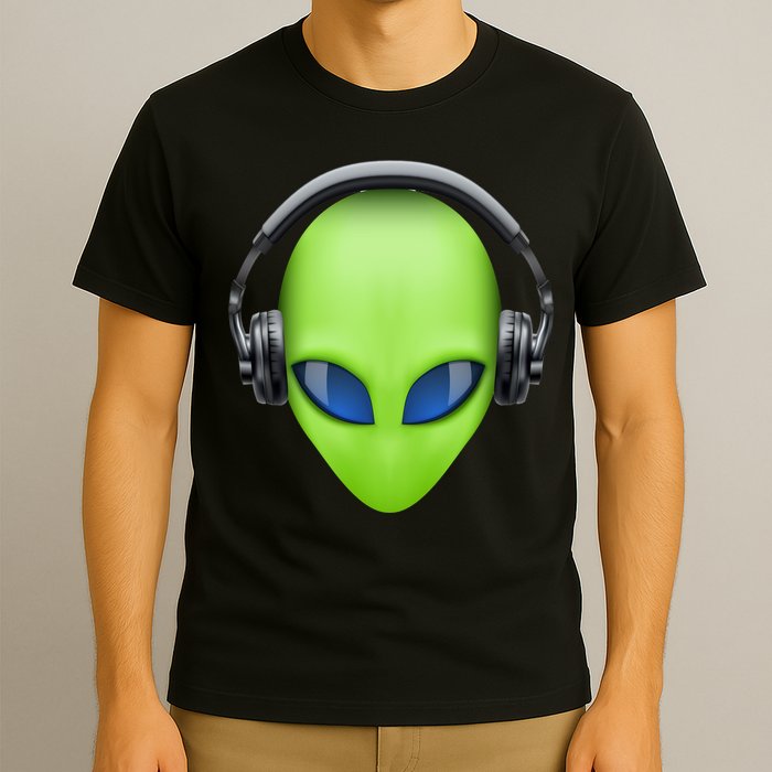DJ Alien Headphones T-Shirt