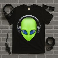 DJ Alien Headphones T-Shirt