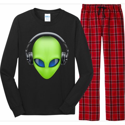 DJ Alien Headphones Long Sleeve Pajama Set