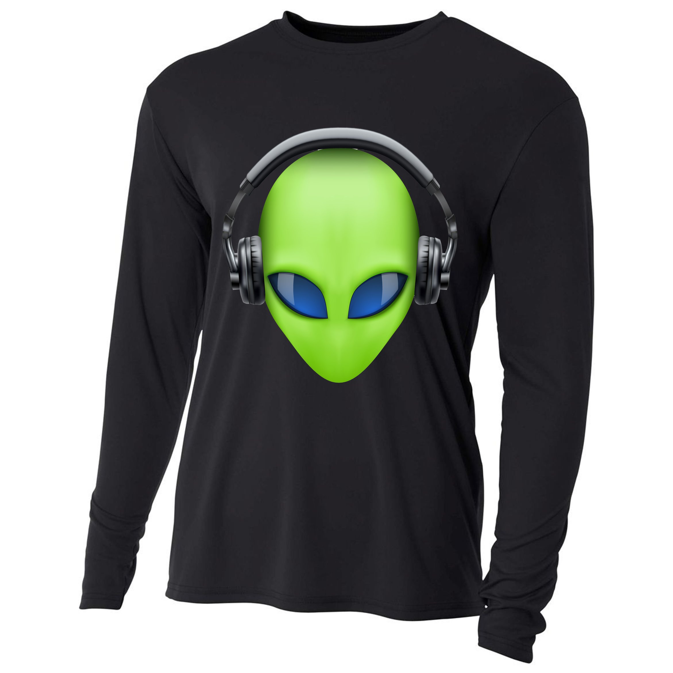 DJ Alien Headphones Cooling Performance Long Sleeve Crew