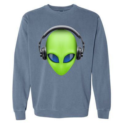 DJ Alien Headphones Garment-Dyed Sweatshirt