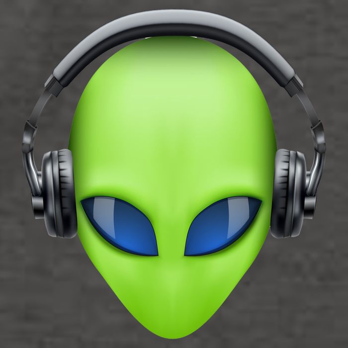 DJ Alien Headphones Vector Backpack