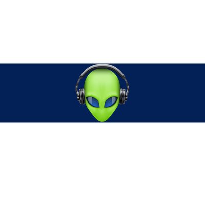 DJ Alien Headphones Bumper Sticker