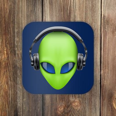 DJ Alien Headphones Coaster