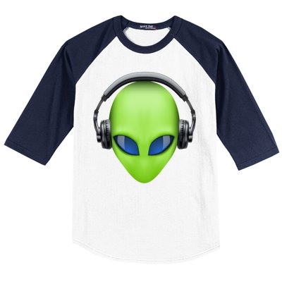 DJ Alien Headphones Baseball Sleeve Shirt