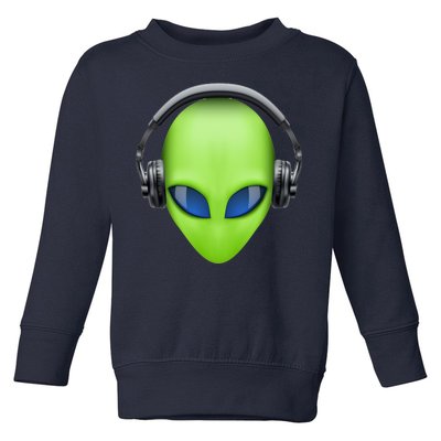 DJ Alien Headphones Toddler Sweatshirt